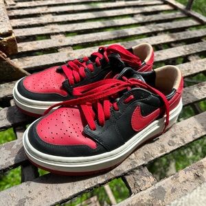 NIKE Air Jordan 1 Elevate Low SE: Black/Sail/Gym Red